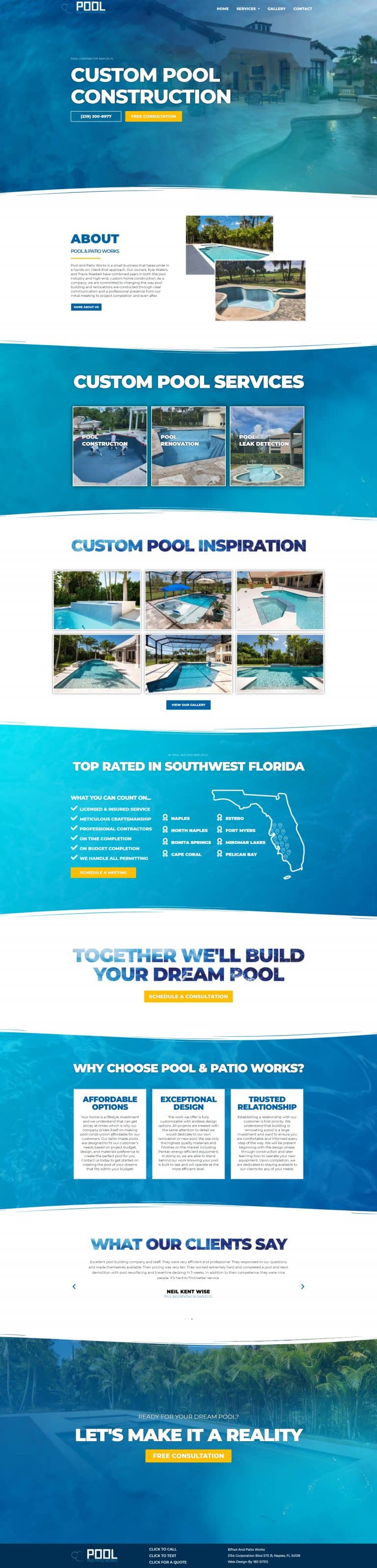 Pool And Patio Works 180 Sites